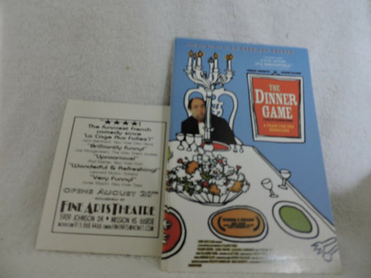 THE DINNER GAME: A FEAST FOR THE SENSELESS POSTCARD ADVERTISING