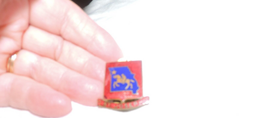 Vintage Pony Express St. Joseph, MO Label Pin