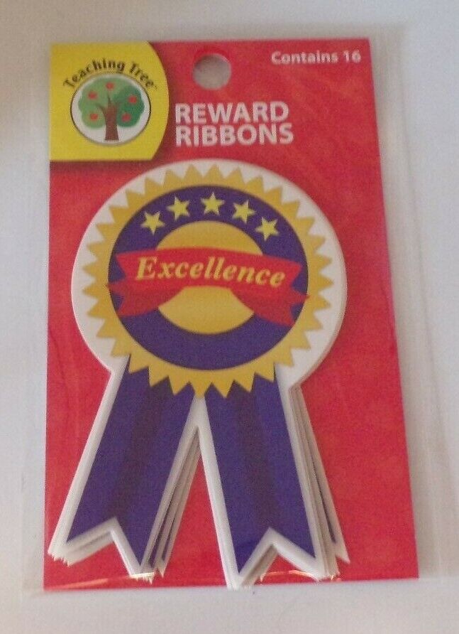 Teaching Tree Brand: Reward Ribbons for "Excellence" 16 Pack