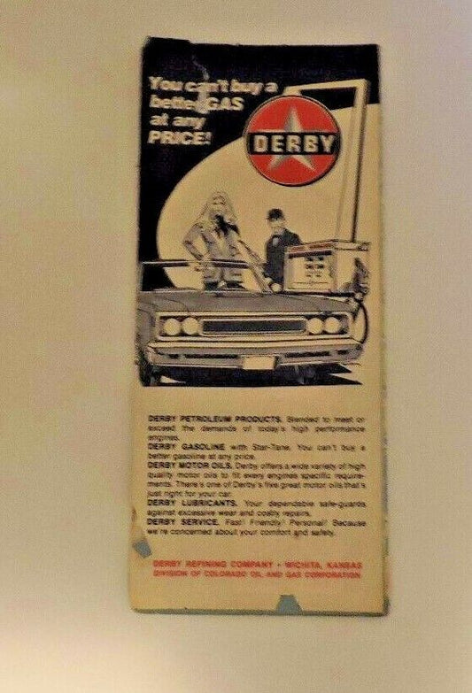 Vintage United States and Central United States Map By Derby