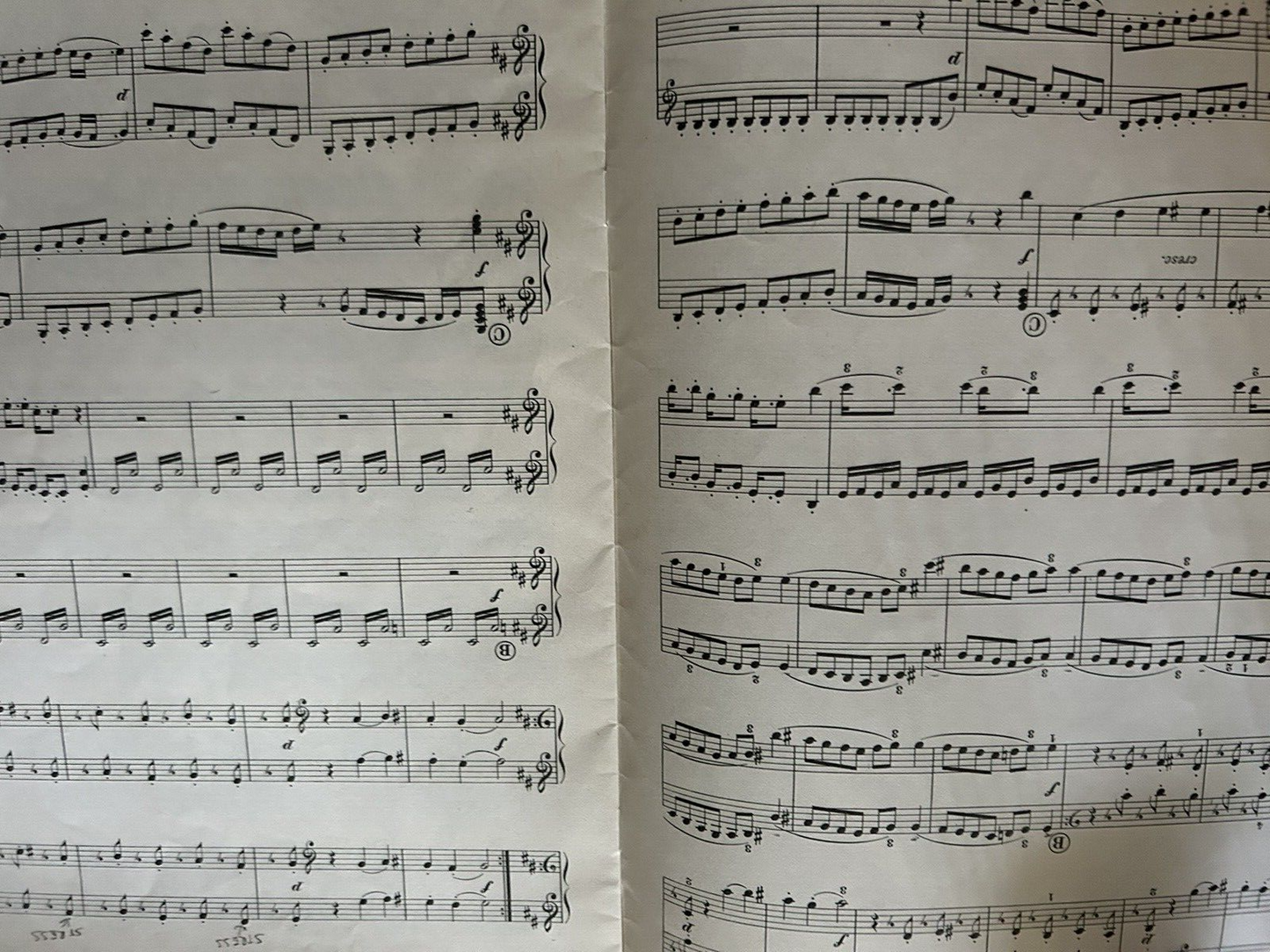 SHEET MUSIC: MOZART SONATE D MAJOR FOR THE PIANO