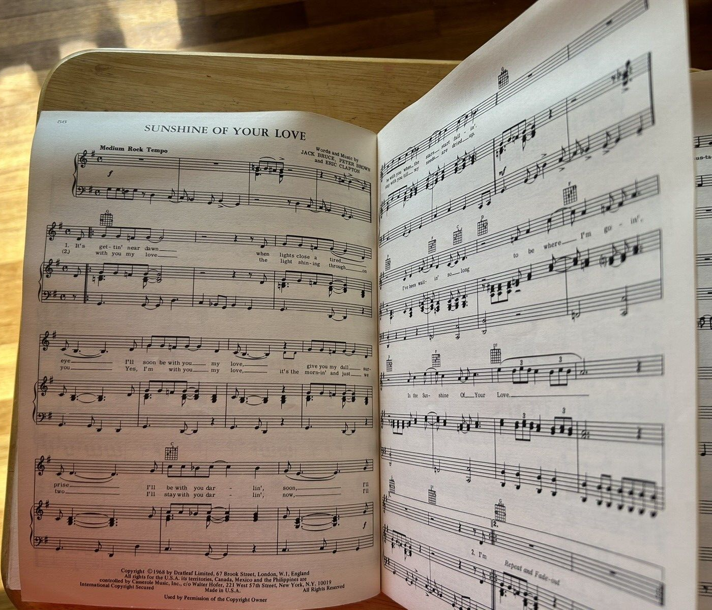 CREAM INCLUDING " CREAM GOODBYE" COMPLETED 1968