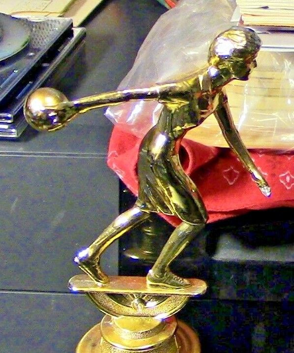 Bowling Trophy-WOMEN- (Ready for a new engraving plate) 12" Tall, Hi Game