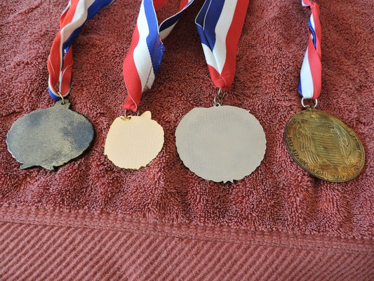 FORT BENJAMIN HARRISON VOLKSMARCH ENAMEL and BRASS MEDALS LOT PLUS BONUS MEDAL