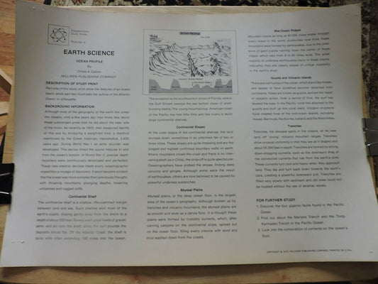 Ocean Profile Educational Poster