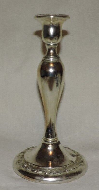 Vintage Silver ONEIDA Candle Holder-Tarnish Resistant