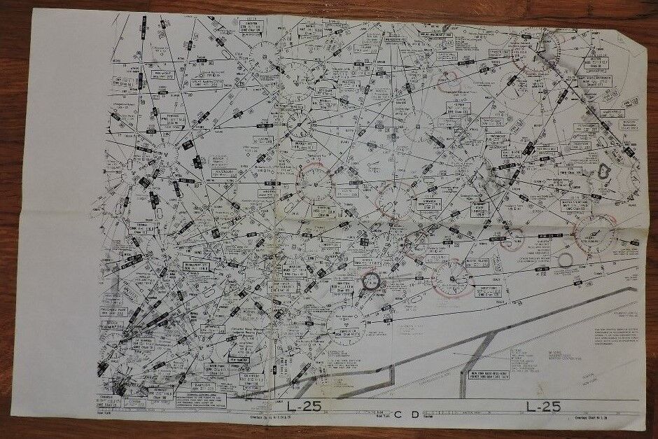 New York and Boston L-25 Aeronautical Overlap Charts Nr L-24 & 28