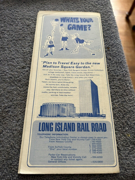 RAILROAD TIMETABLE: LONG ISLAND METROPOLITAN NOVEMBER 25, 1968