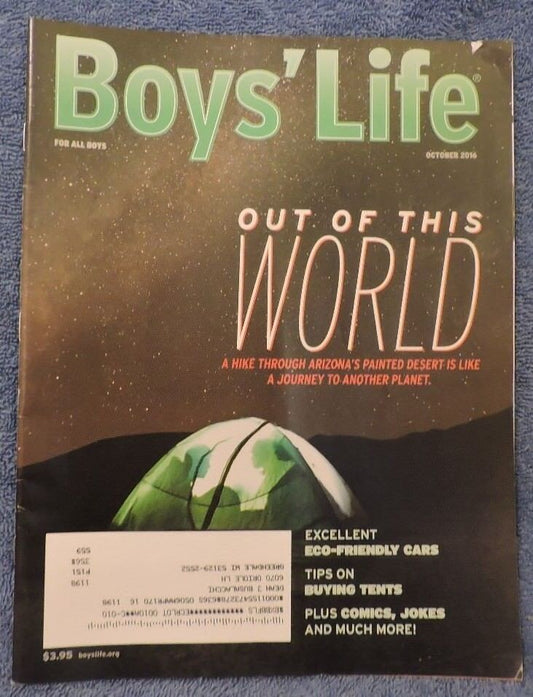 Boy's Life Magazine "Out of This World" October 2016