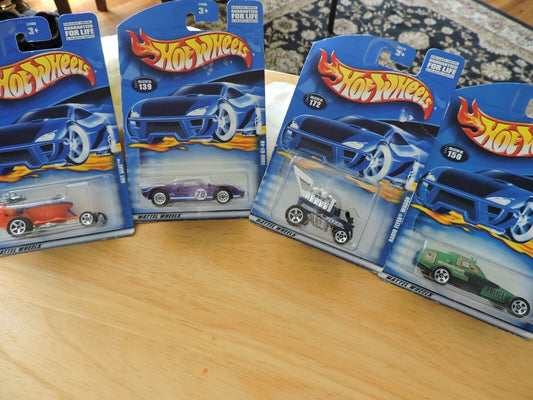 HOT WHEELS CARS, SET OF FOUR--# 139, 140, 150, 172