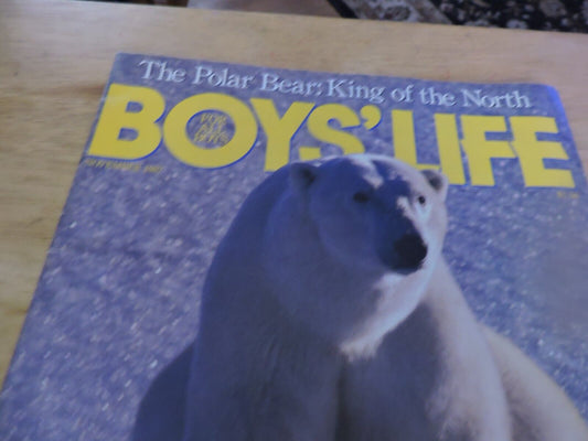BOYS' LIFE MAGAZINE--NOVEMBER 1987--THE POLAR BEAR: KING OF THE NORTH