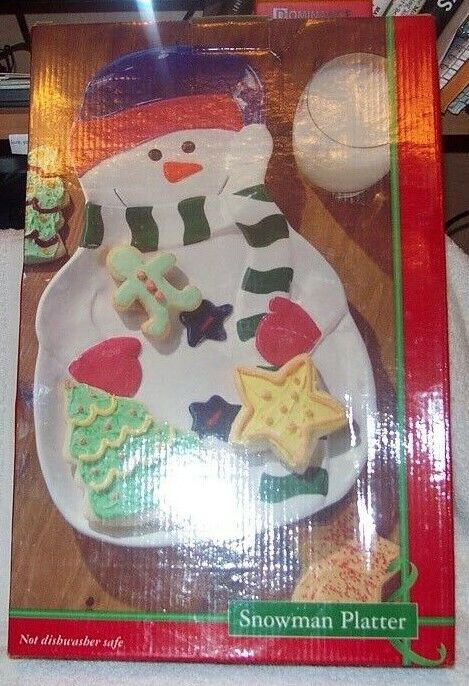 Snowman Platter, May Department Store