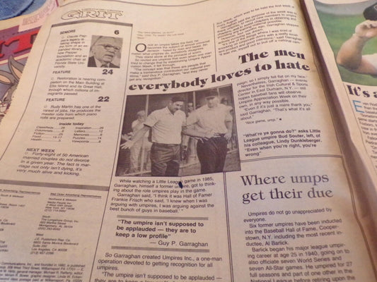 Grit: America's Family Magazine - Aug. 20-26, 1989/Umpires