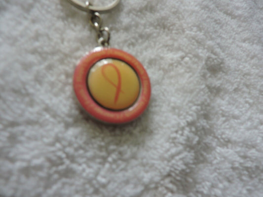 BREAST CANCER KEY CHAIN: COURAGE, FAITH, HOPE, STRENGTH