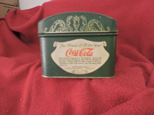 1993 COCA-COLA COKE GREEN GIRL ON THE BEACH METAL TIN 6.25