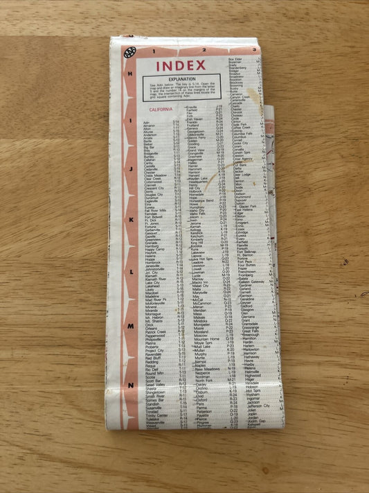 AAA Western States and Provinces Road Map 1983 Edition