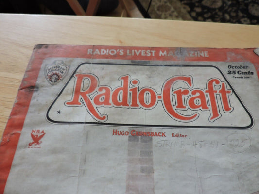 RADIO CRAFT MAGAZINE OCTOBER 1933