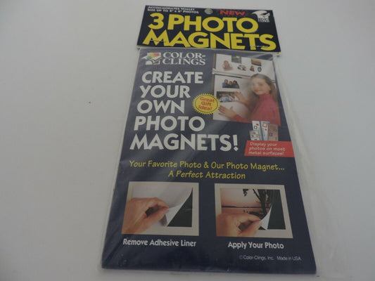 3 PHOTO MAGNETS WALLET SIZE TO 4X6 PHOTO