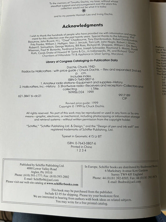 Radios by Hallicrafters, Revised and Expanded Second Edition