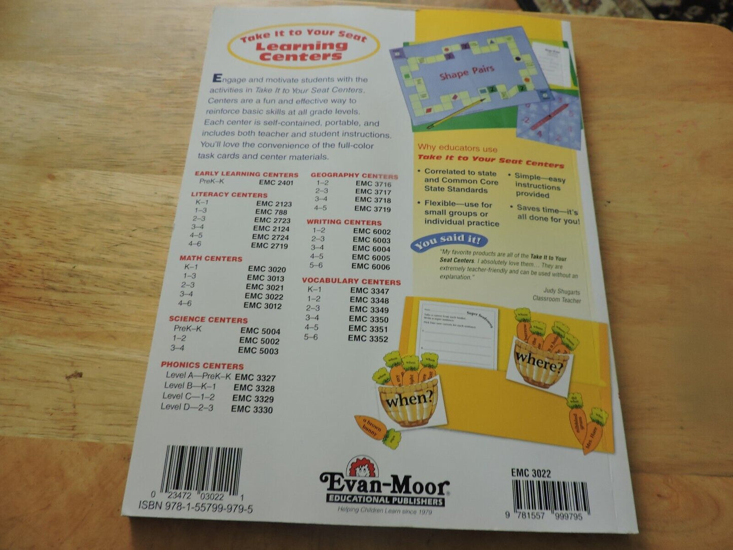 MATH CENTERS GRADES 3-4 WORKBOOK