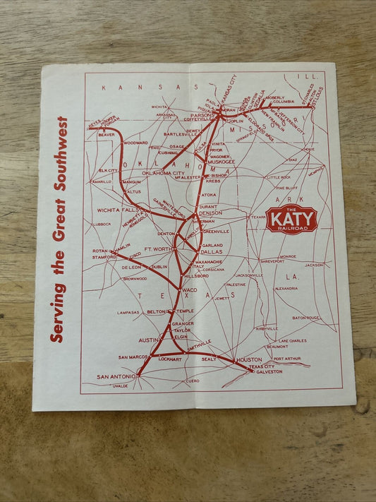 The Katy Railroad Time Tables Nov 1 1960