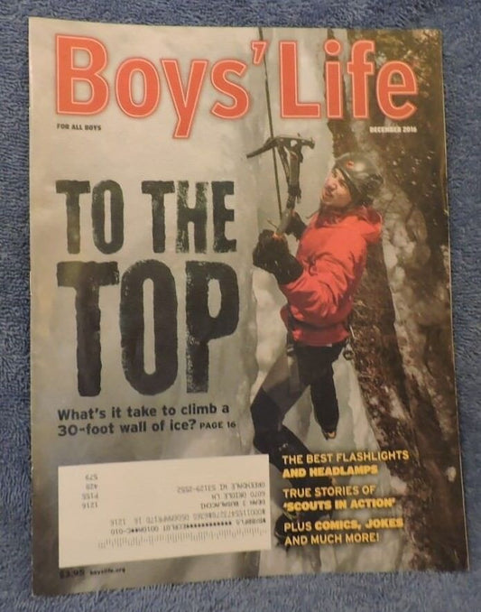 Boy's Life Magazine "To The Top" December 2016