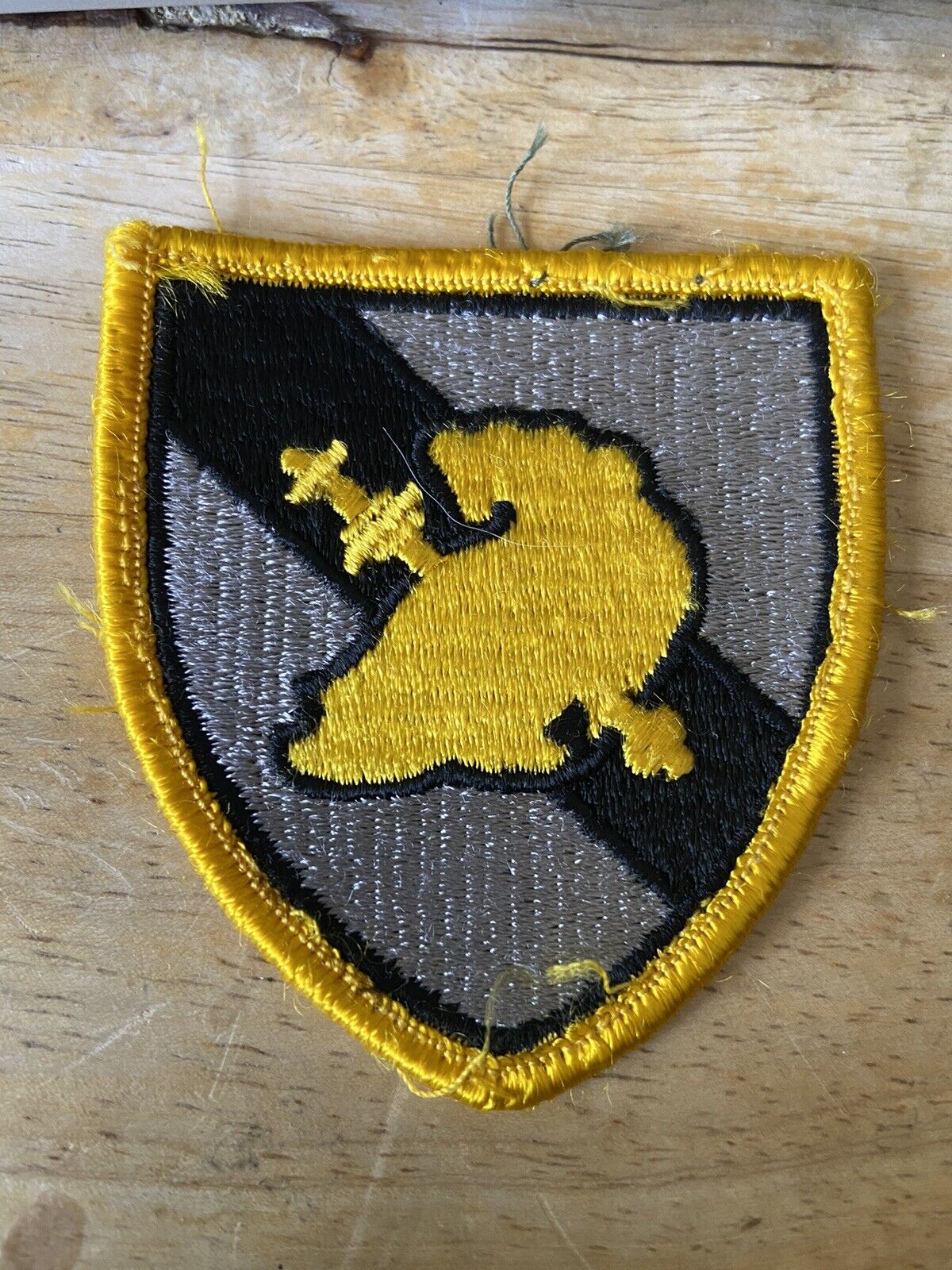 Military/Army Unit Patch (Yellow/Black Version)