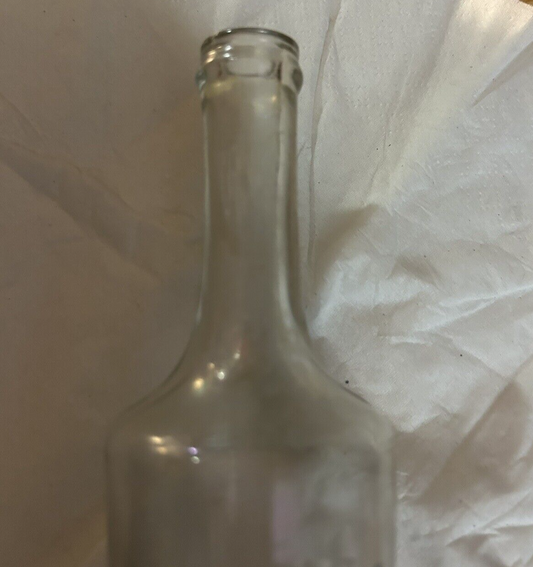 CLEAR LONG NECK ROUND BOTTLE COLGATE & COMPANY NEW YORK, 5.5X1.5 INCHES