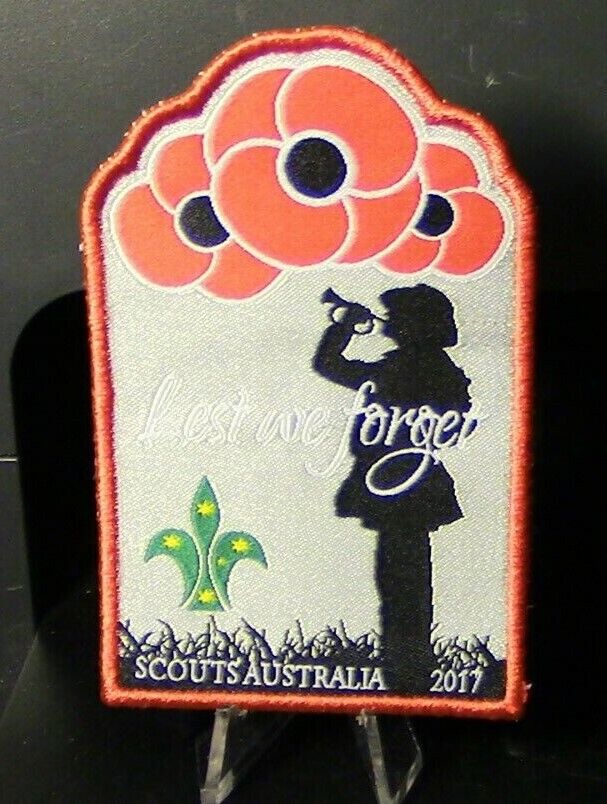 Australian Scouting Program: Scout Patch: "Lest We Forget" 2017