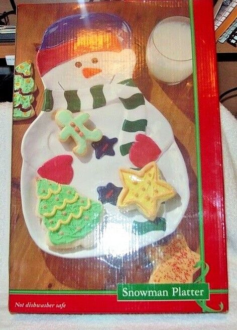 Snowman Platter, May Department Store