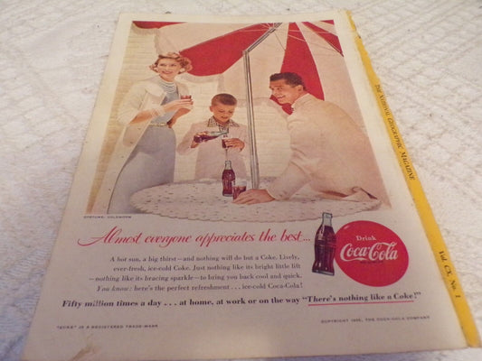 Coca-Cola Advertisement (1956, National Geographic)