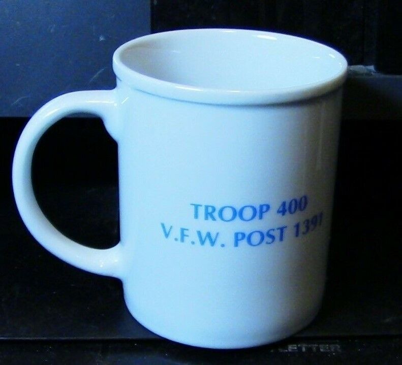 BSA: Waubeka, Wisconsin (Birthplace of Flag Day) Troop 400.VFW 1391 Ceramik Cup