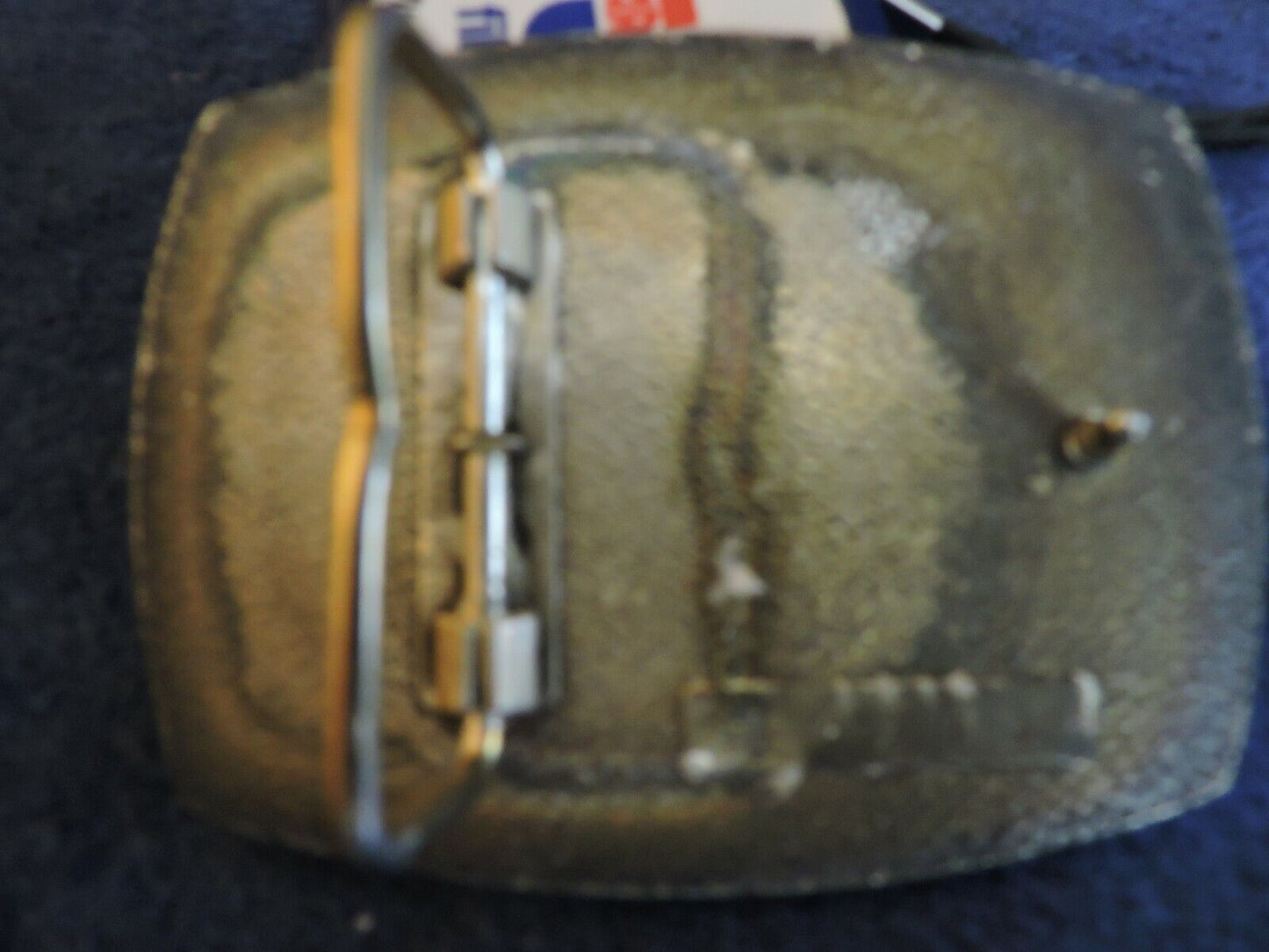 BRASS BELT BUCKLE: PONY EXPRESS RIDER