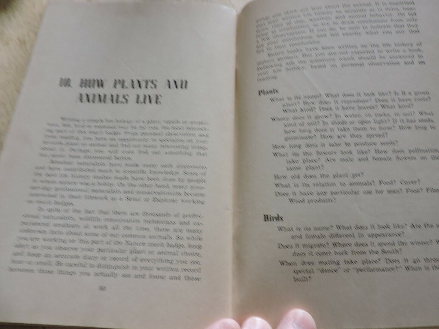 BOY SCOUT MERIT BADGE BOOK: NATURE 1969