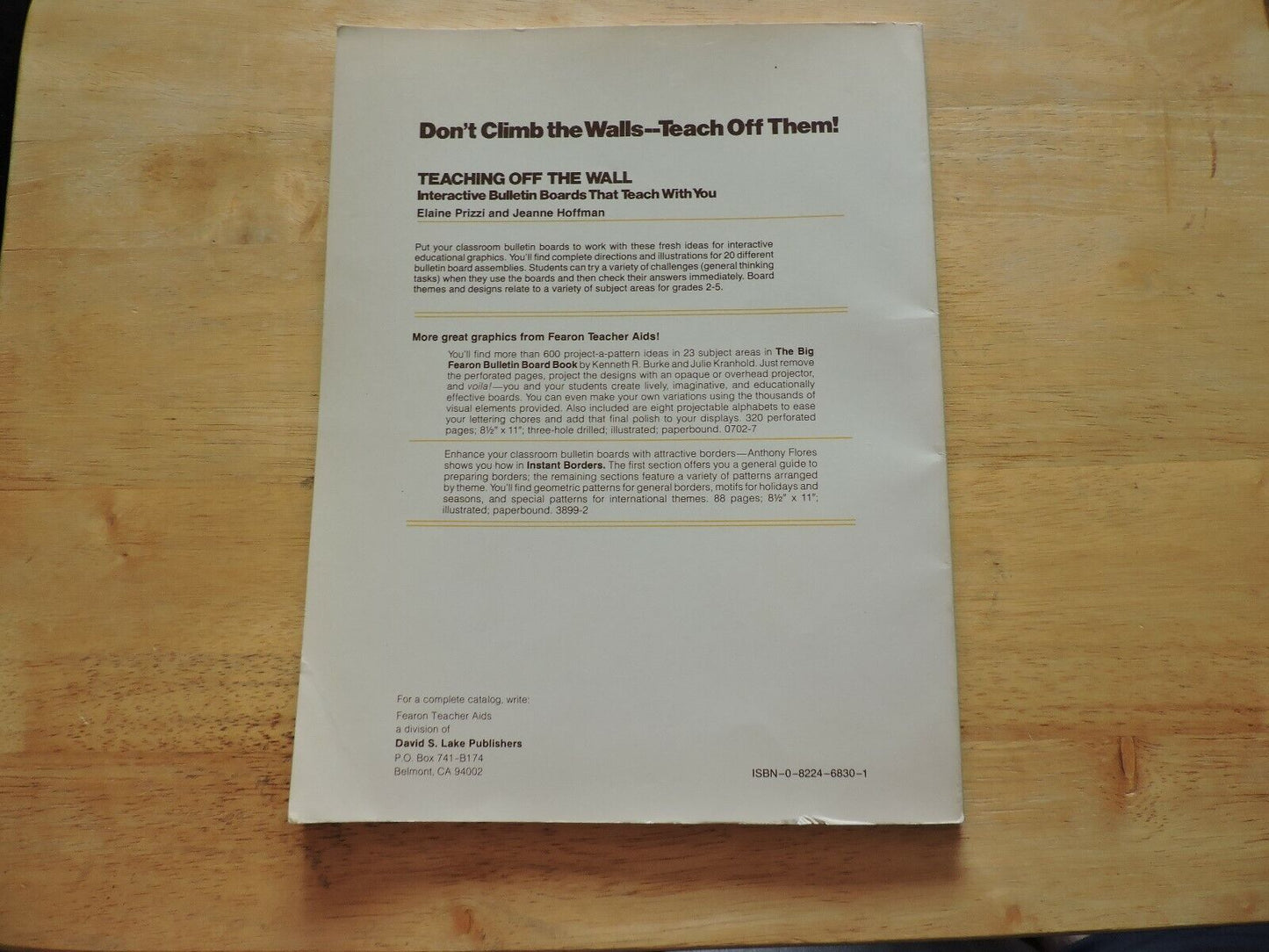 Teaching Off The Wall (Interactive Bulletin Boards)