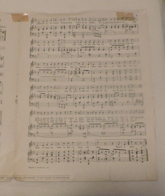 Vintage (1918) There's A Lump of Sugar Down in Dixie Sheet Music