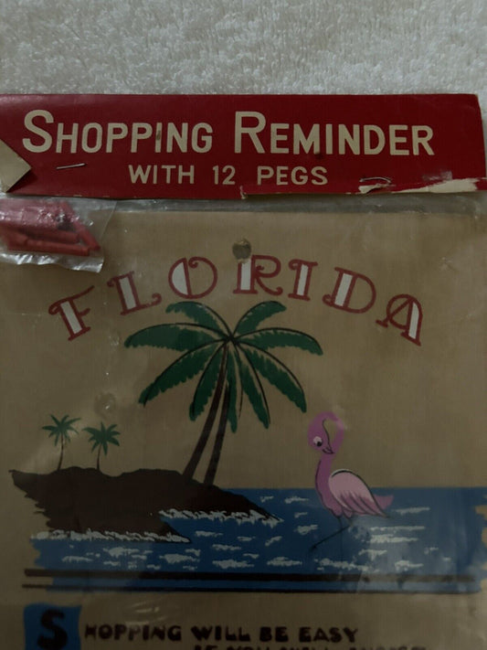 SHOPPPING REMINDER WITH 12 PEGS