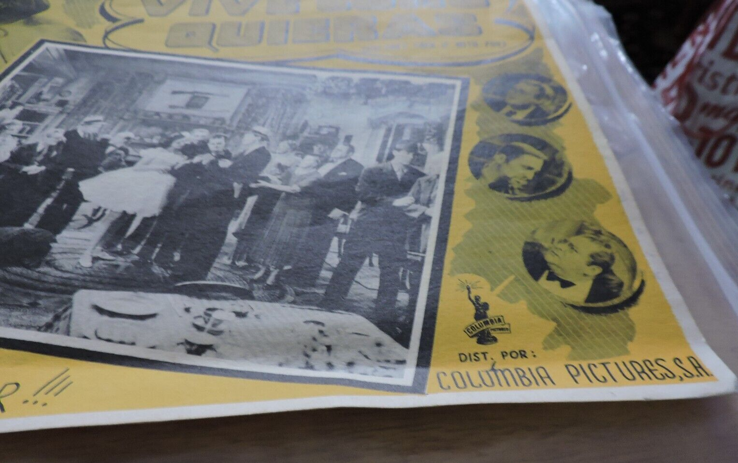 VIVE COMO QUIERAS (YOU CAN'T TAKE IT WITH YOU) COLUMBIA PICTURES 16.5X12.75 INCH