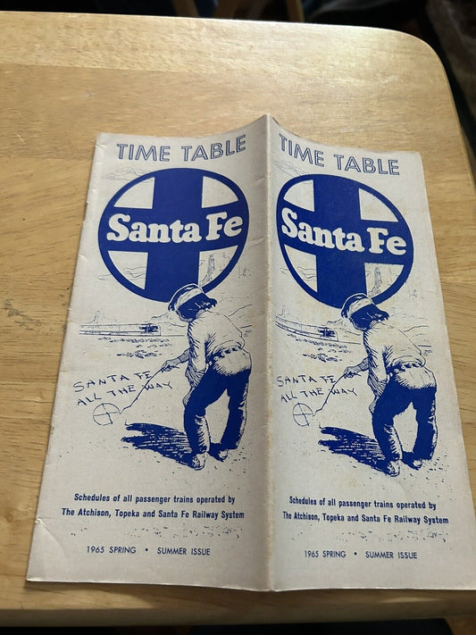SANTE FE TIMETABLE 1965 SPRING/SUMMER