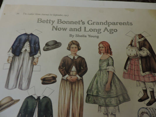 BETTY BONNET'S GRANDPARENTS NOW AND LONG AGO BY SHEILA YOUNG