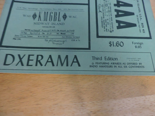 DXERAMA THIRD EDITION BOOK--FEATURING AWARDS AS OFFERED BY RADIO AMATEURS 1959