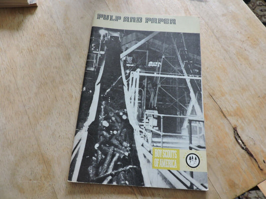 BOY SCOUT MERIT BADGE BOOK: PULP AND PAPER 1974
