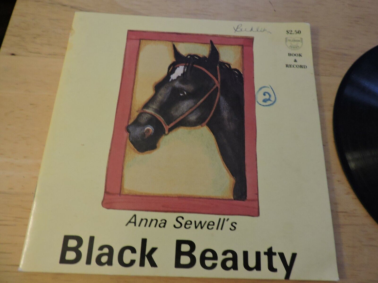 BLACK BEAUTY BOOK AND RECORD BY ANNA SEWELL 1980