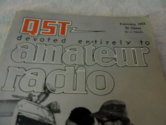 QST AMATEUR RADIO MAGAZINE FEBRUARY 1963