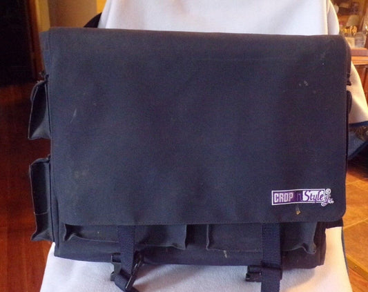 Black Shooter's Case-Crop In Style Jr. Brand-6 Flapped Pockets & 3 pouches