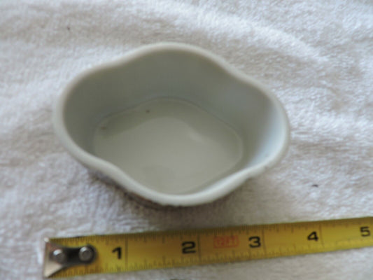 ROYAL CROWN CERAMIC TRINKET BOX 3 INCHES LONG BY 2 INCHES WIDE