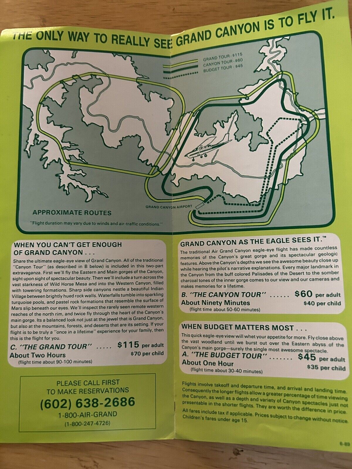 GRAND CANYON AS THE EAGLE SEES IT! AIR GRAND CANYOU SCENIC FLIGHTS