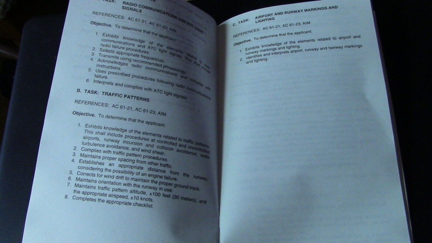 FAA (FAA-S-8081-14S) Private Pilot For Airplane Single-Engine Land Test Standard