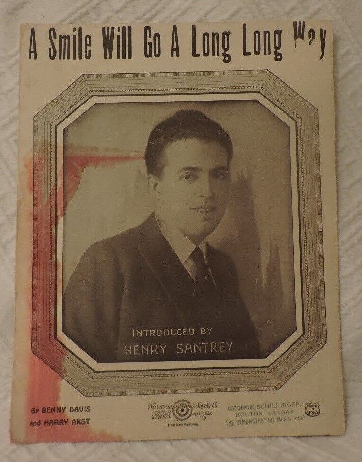 A Smile Will Go A Long Way For Voice & Piano