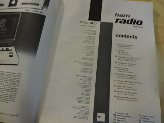 HAM RADIO MAGAZINE APRIL 1977